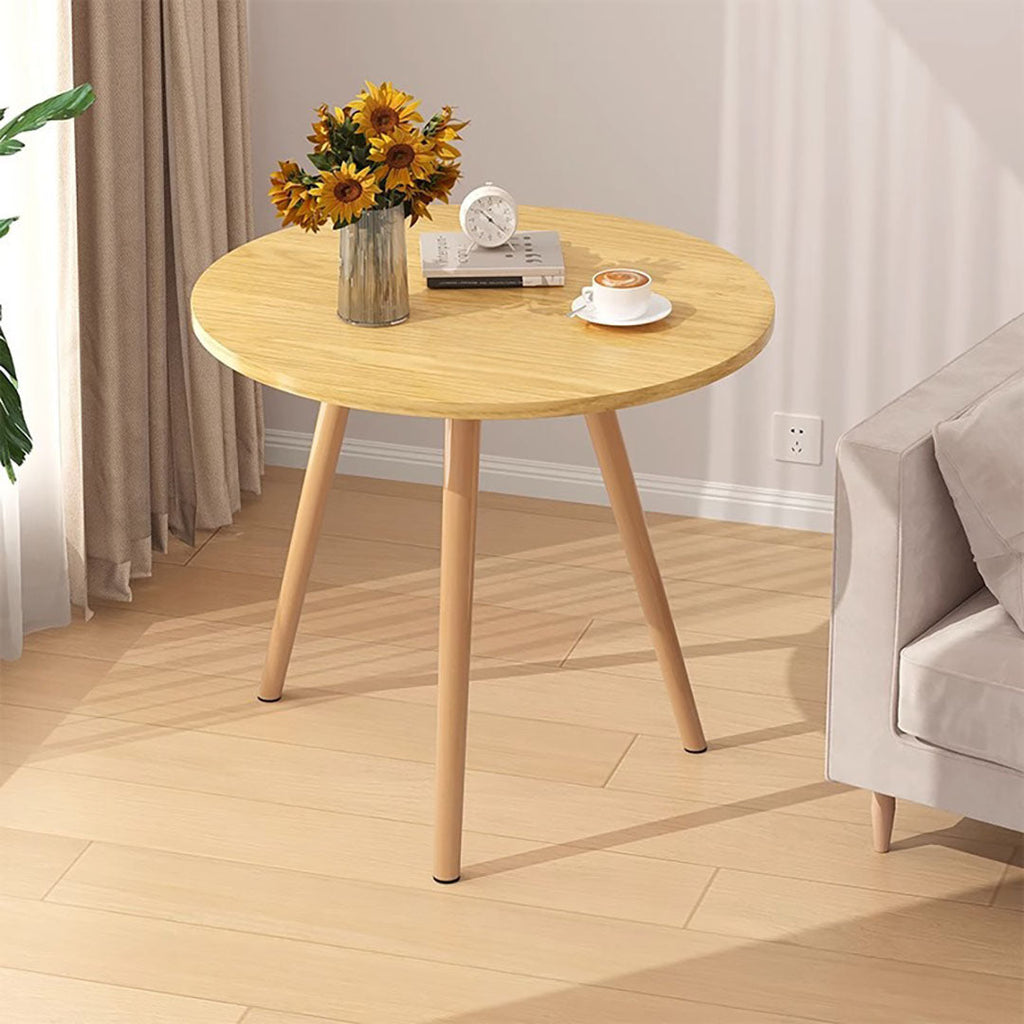 SOGA 60x60cm Walnut Small Side Coffee Table Living Room Balcony Home Décor Style