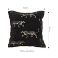 SOGA 50cm Black Throw Pillow Elegant Decorative Cushion Living Room Modern Home Decor