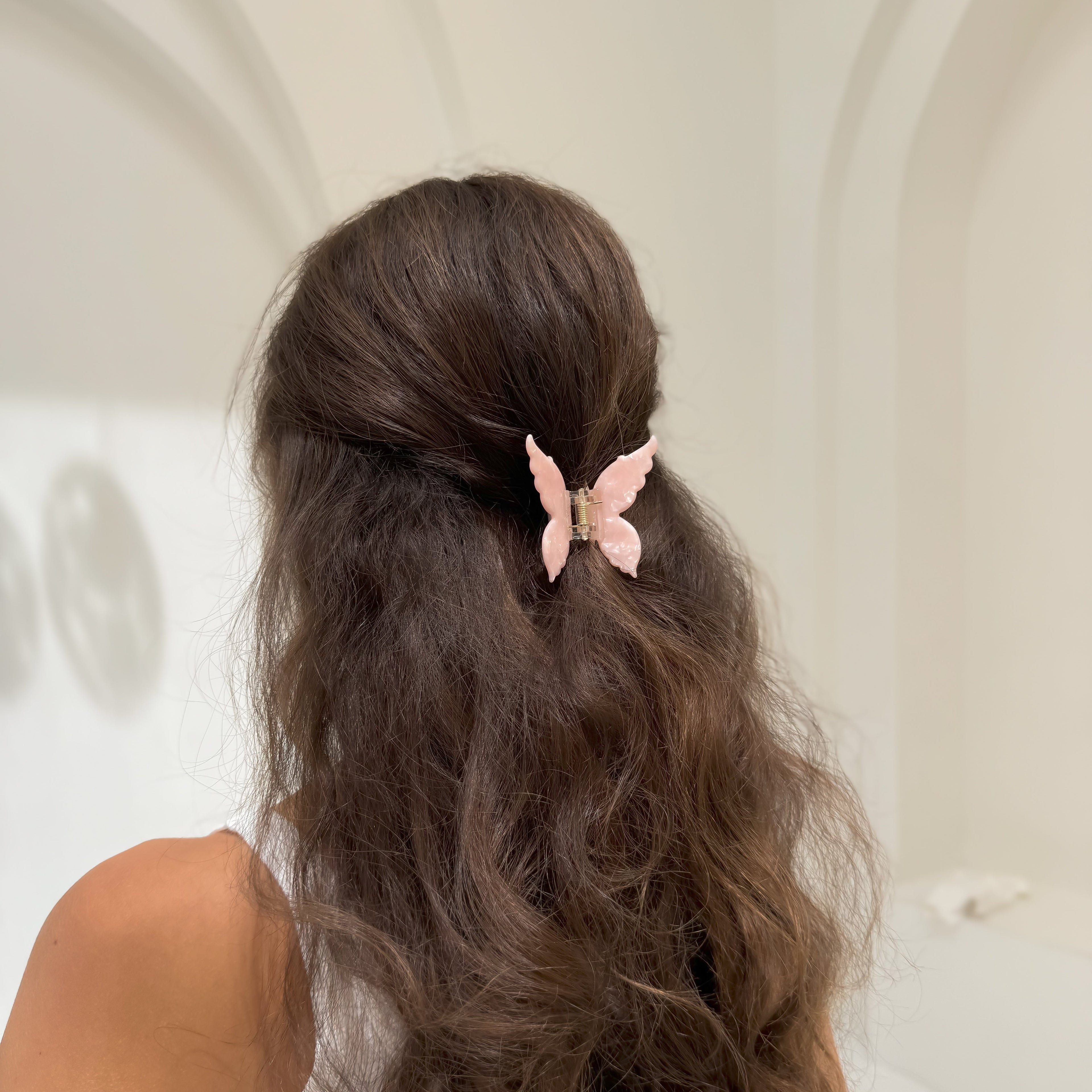 Ecofriendly Acetate Butterfly Claw - Sugar Pink-2