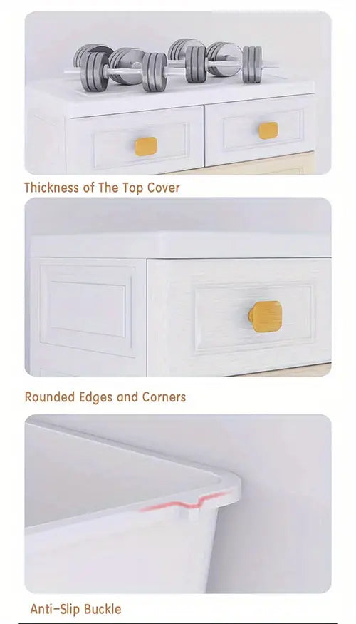 NNETM Ultimate Organizer: 5-Tiered Plastic Drawer Storage Unit