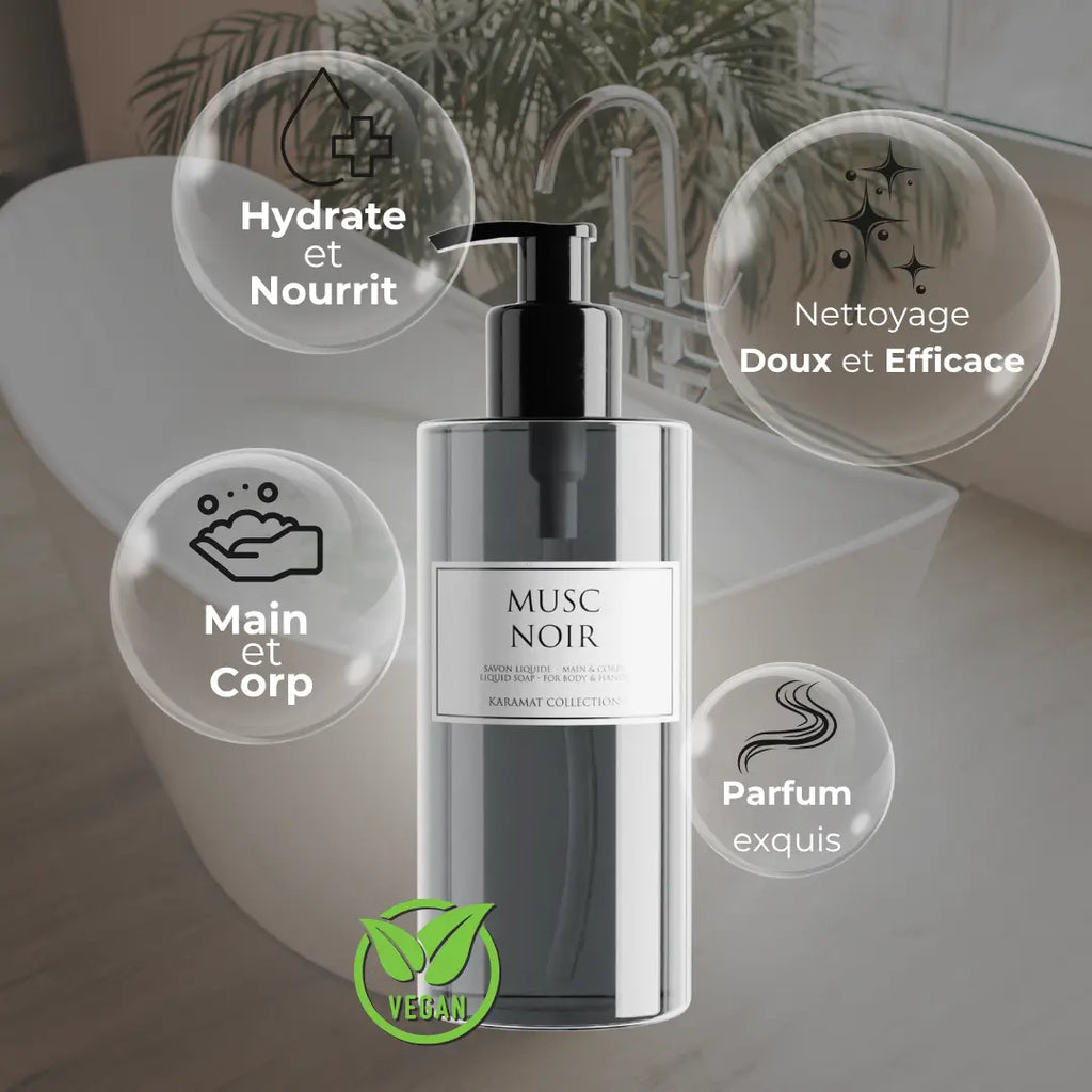 MUSC NOIR Savon Liquide de Luxe 300ml
