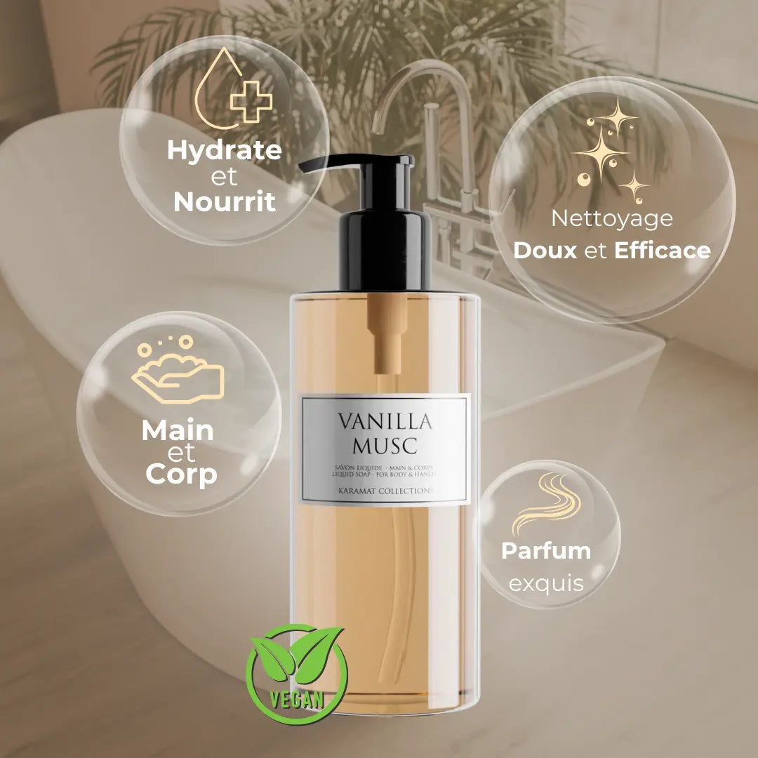 VANILLA MUSC Savon Liquide de Luxe 300ml
