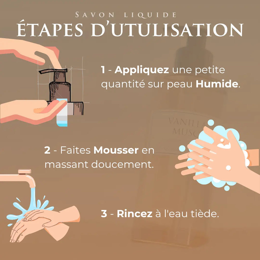 VANILLA MUSC Savon Liquide de Luxe 300ml