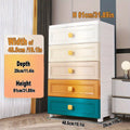 NNETM Ultimate Organizer: 5-Tiered Plastic Drawer Storage Unit