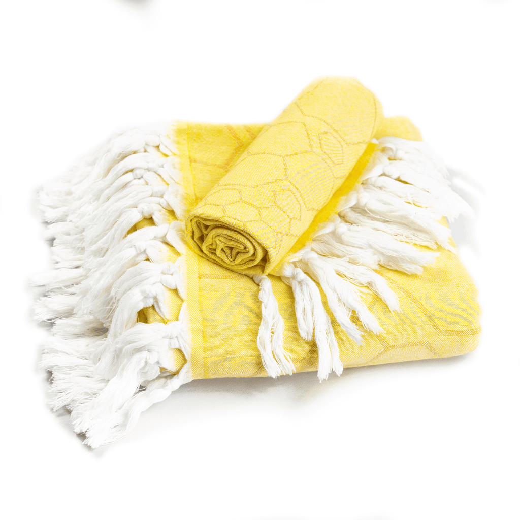 Turkish Towels Canada | Set in Yellow + Orange