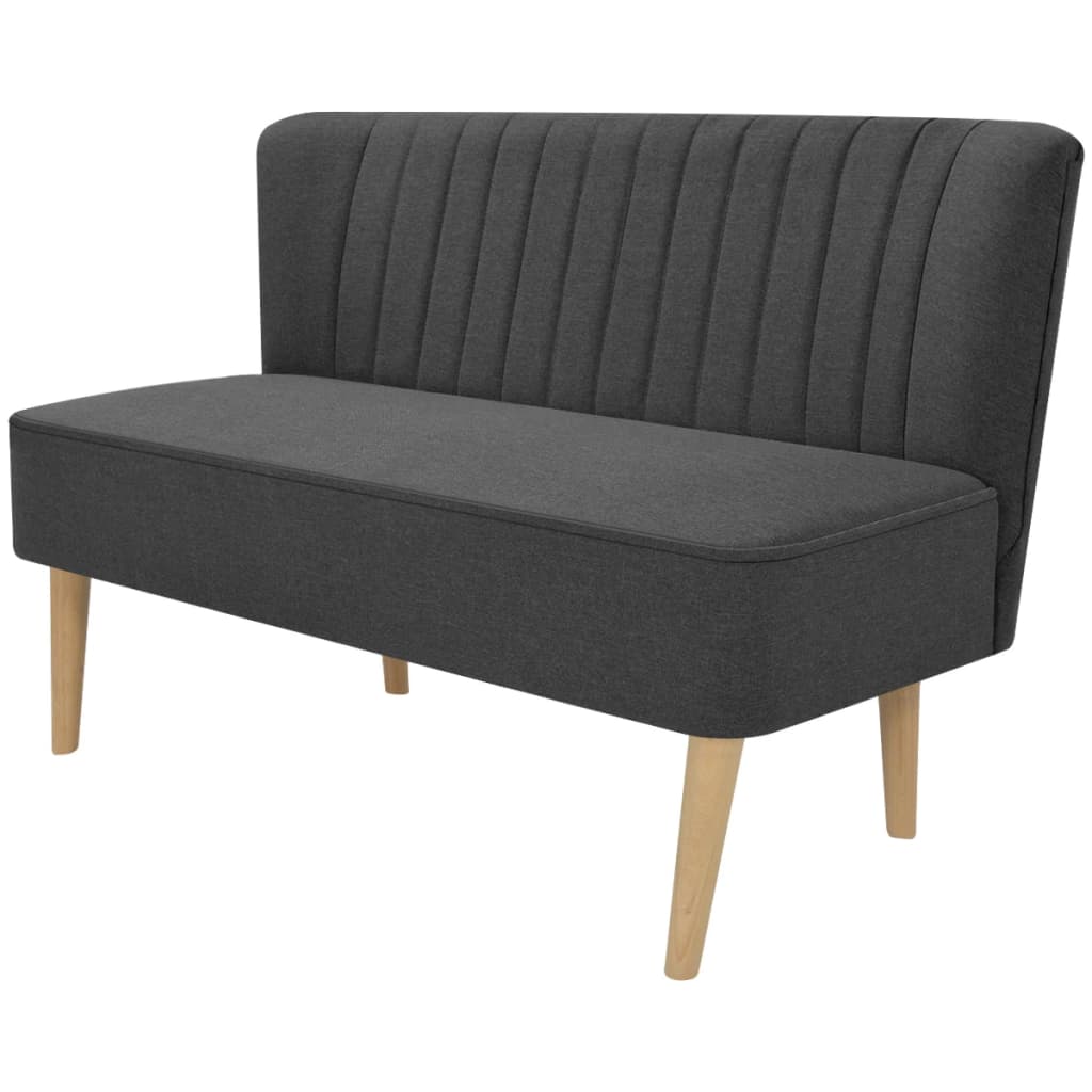 NNEVL Sofa Fabric 117x55.5x77 cm Dark Grey