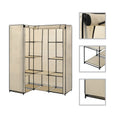 vidaXL Closet Corner Wardrobe Bedroom Closet Freestanding Clothing Rack Rail