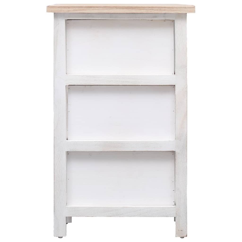 NNEVL Side Cabinet 35x25x57 cm Paulownia Wood