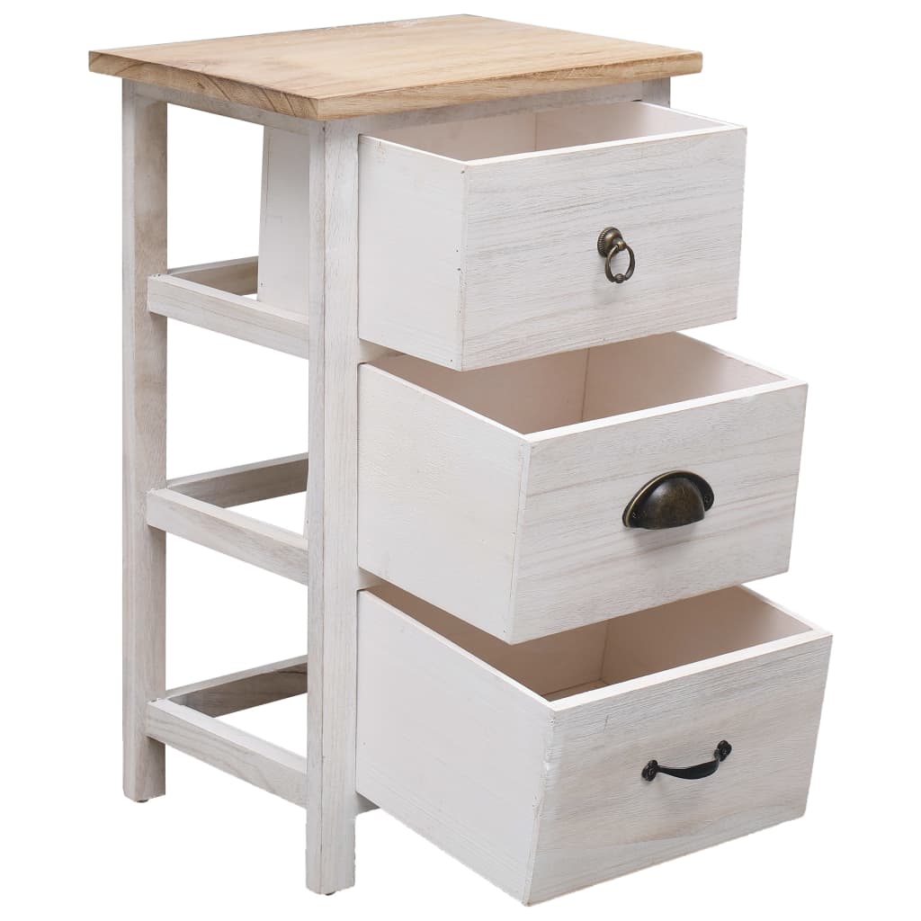 NNEVL Side Cabinet 35x25x57 cm Paulownia Wood