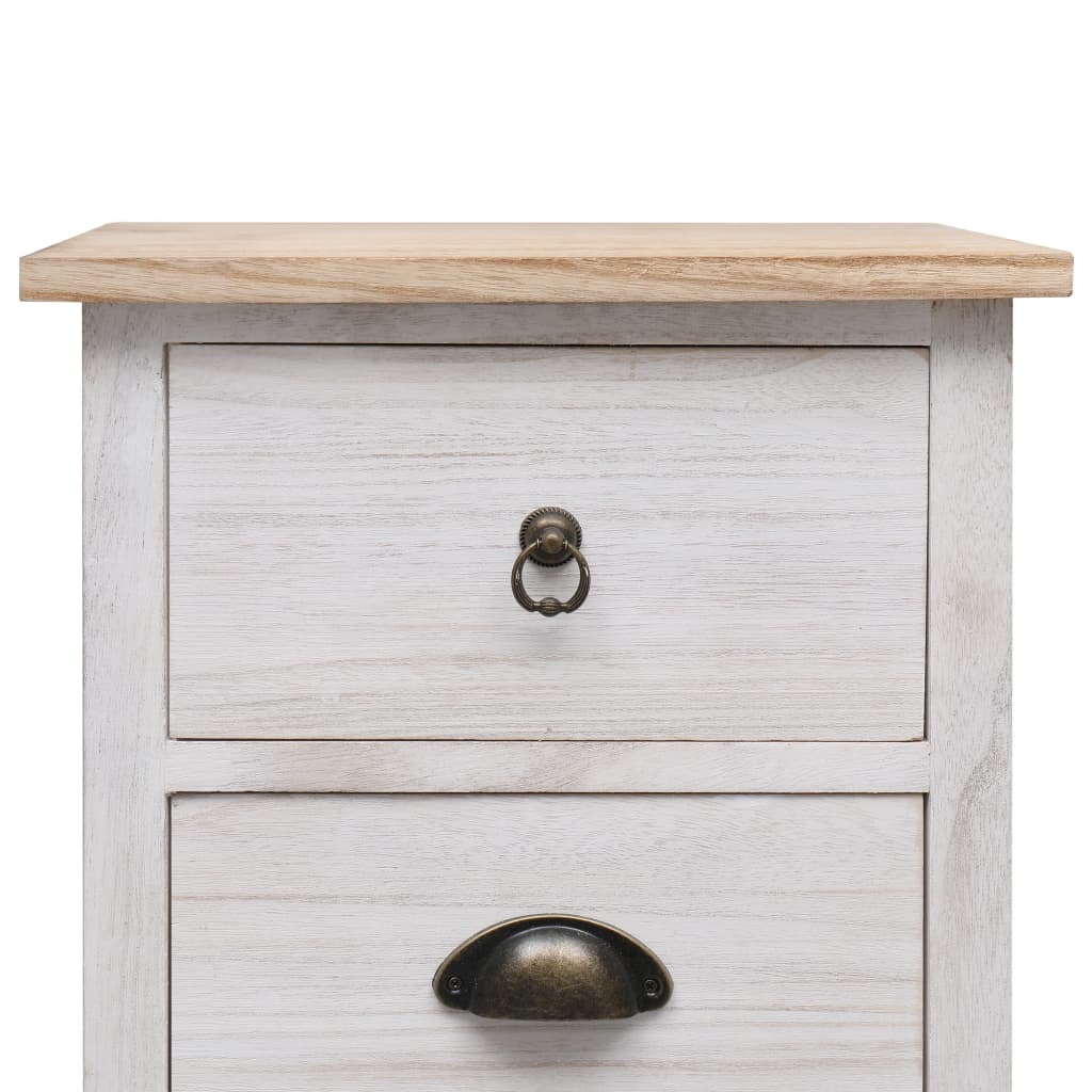 NNEVL Side Cabinet 35x25x57 cm Paulownia Wood