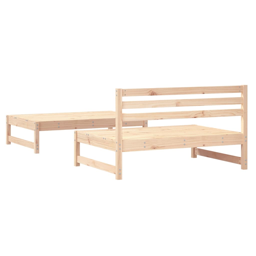 vidaXL 2 Piece Patio Lounge Set Solid Wood Pine