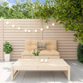 vidaXL 2 Piece Patio Lounge Set Solid Wood Pine