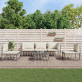 vidaXL 6 Piece Patio Lounge Set with Cushions Anthracite Poly Rattan