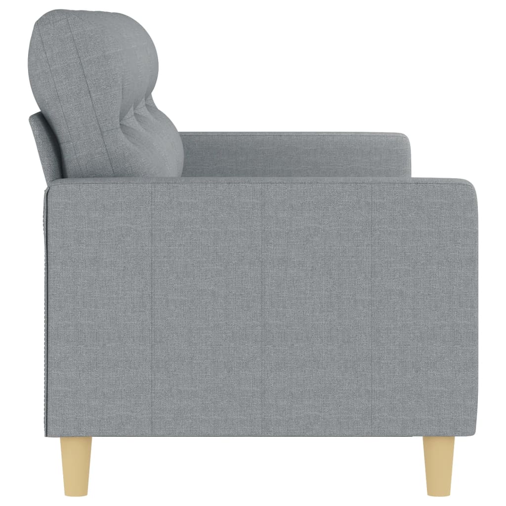 NNEVL 3-Seater Sofa Light Grey 180 cm Fabric