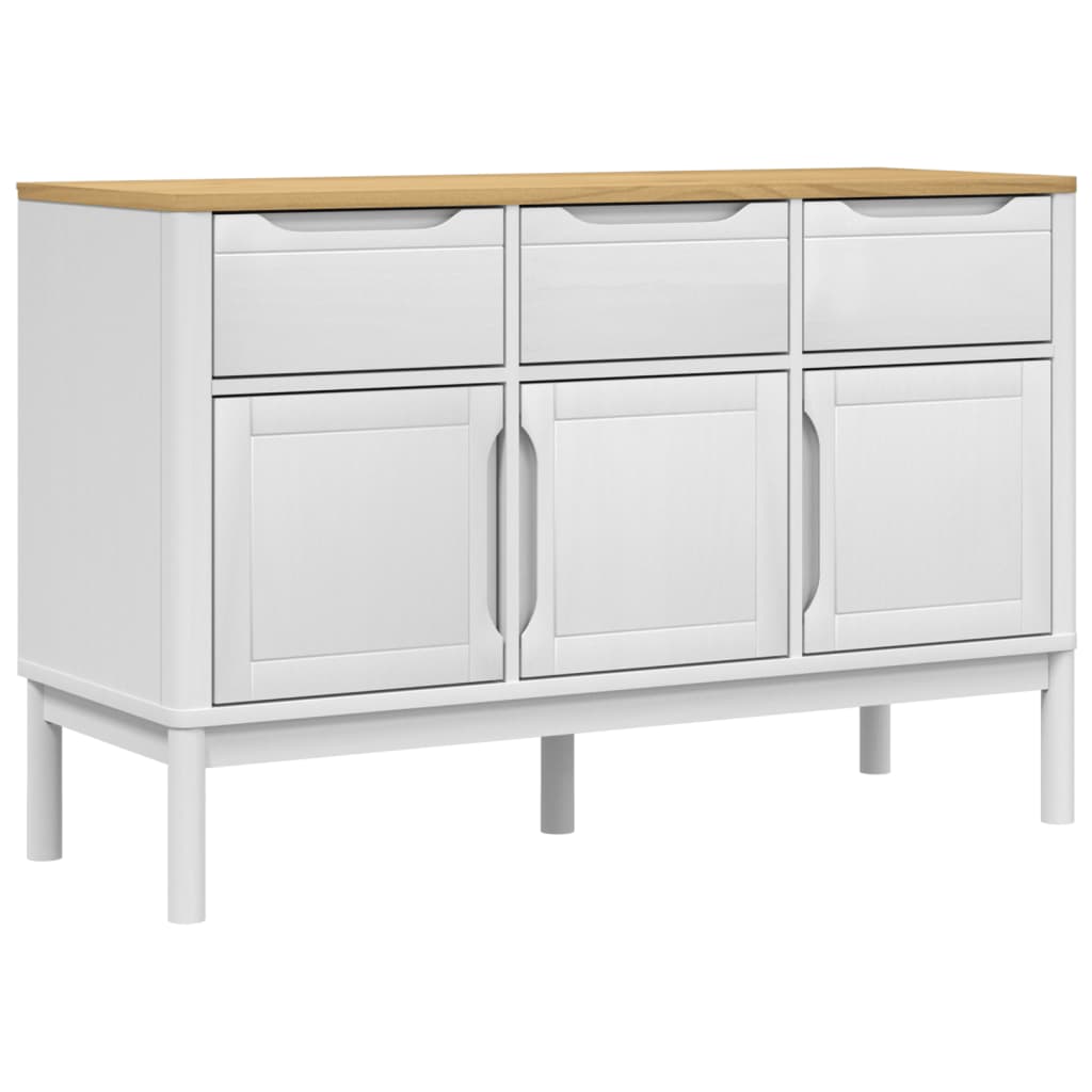 vidaXL Sideboard Storage Cabinet Home Living Room Furniture Solid Wood Pine