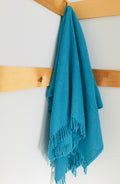 Jeté décoratif Basic gauffré ocean bleu