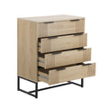 NNEED 4 Chest of Drawers Dresser Table Lowboy Natural