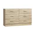 NNEED 6 Chest of Drawers Aluminum Handles Wooden