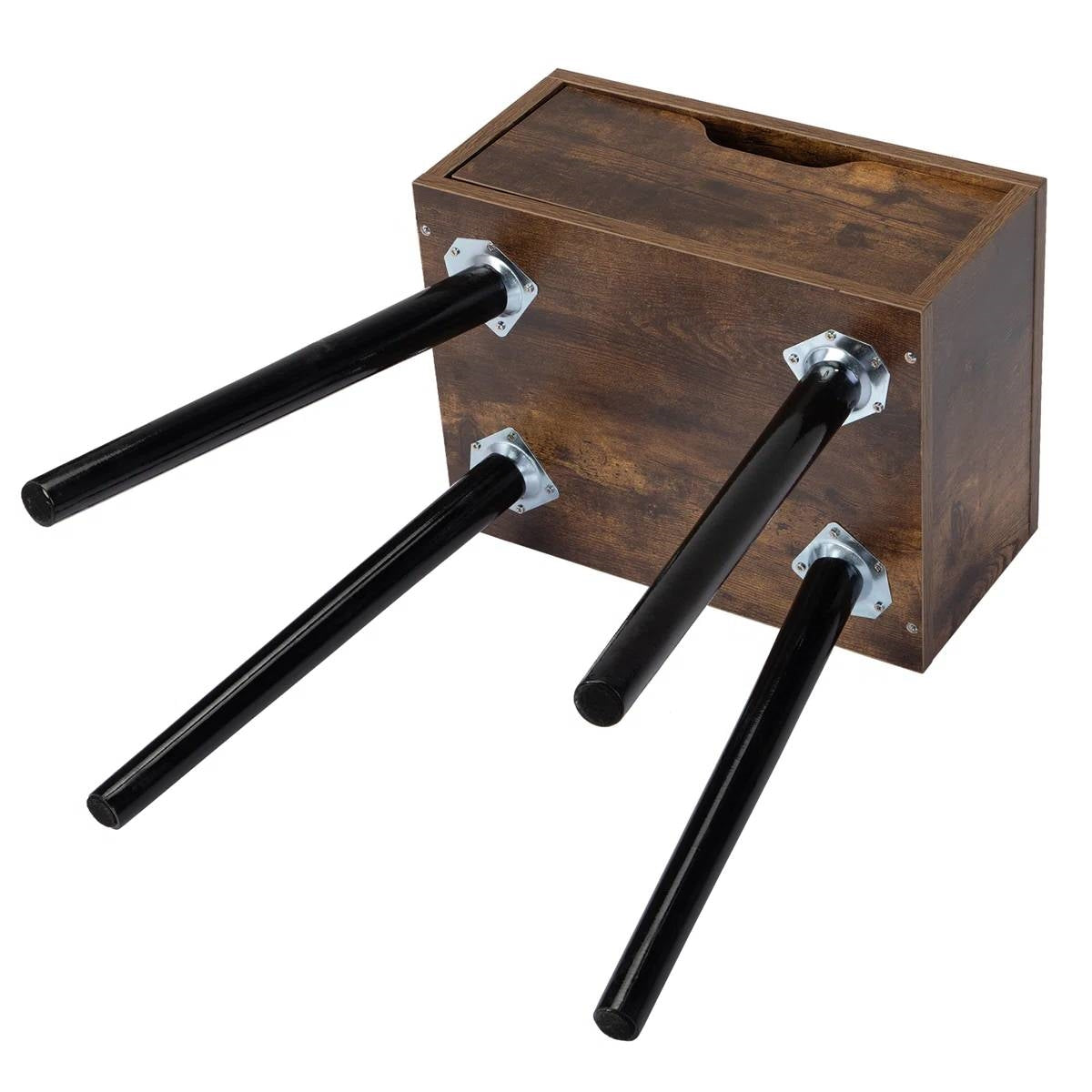 Set of 2 - Modern Mid-Century Farmhouse Bedroom Nightstand End Table