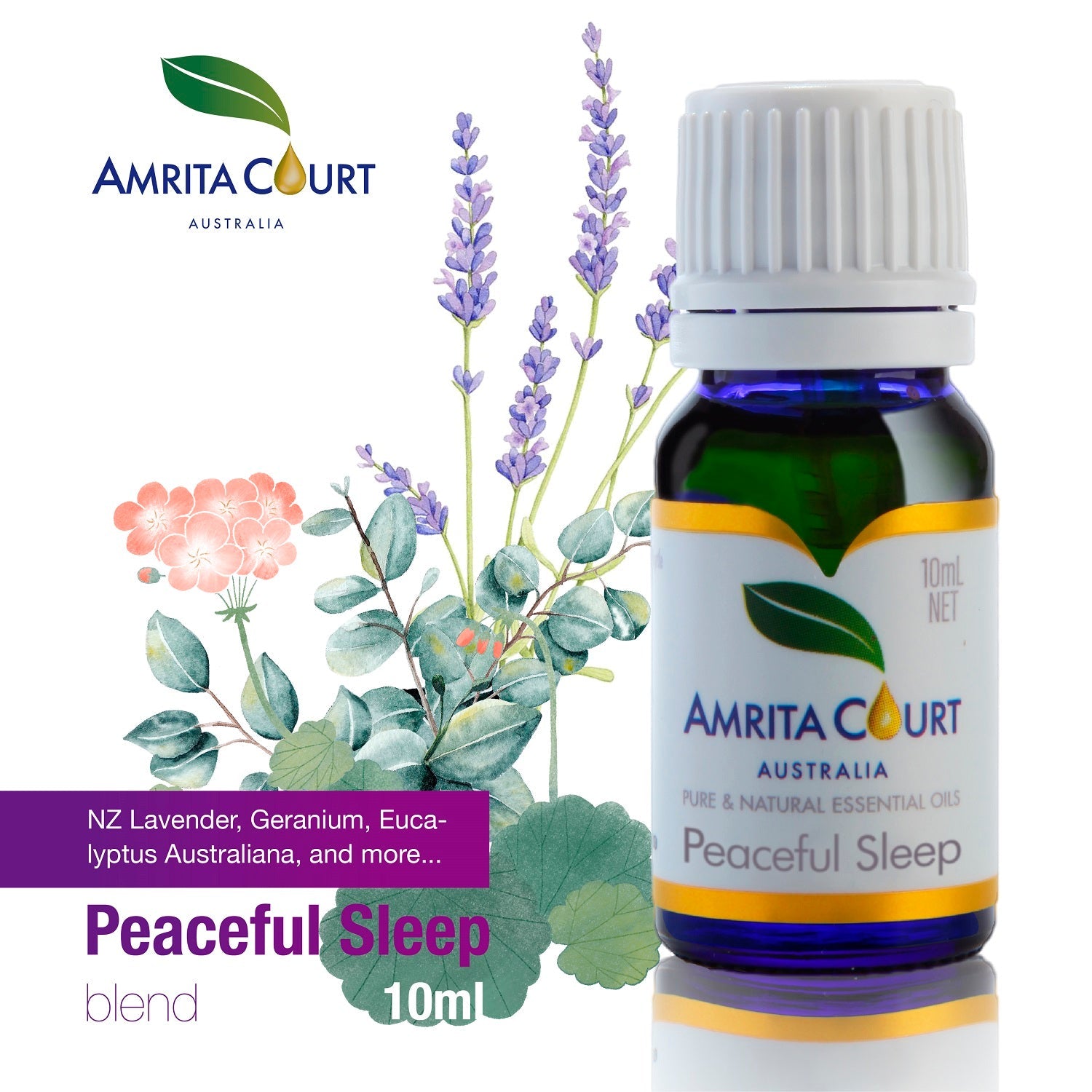 Peaceful Sleep+Wood Diffuser | Improve Sleep | Calming & Sedating | Essential Oil Combo