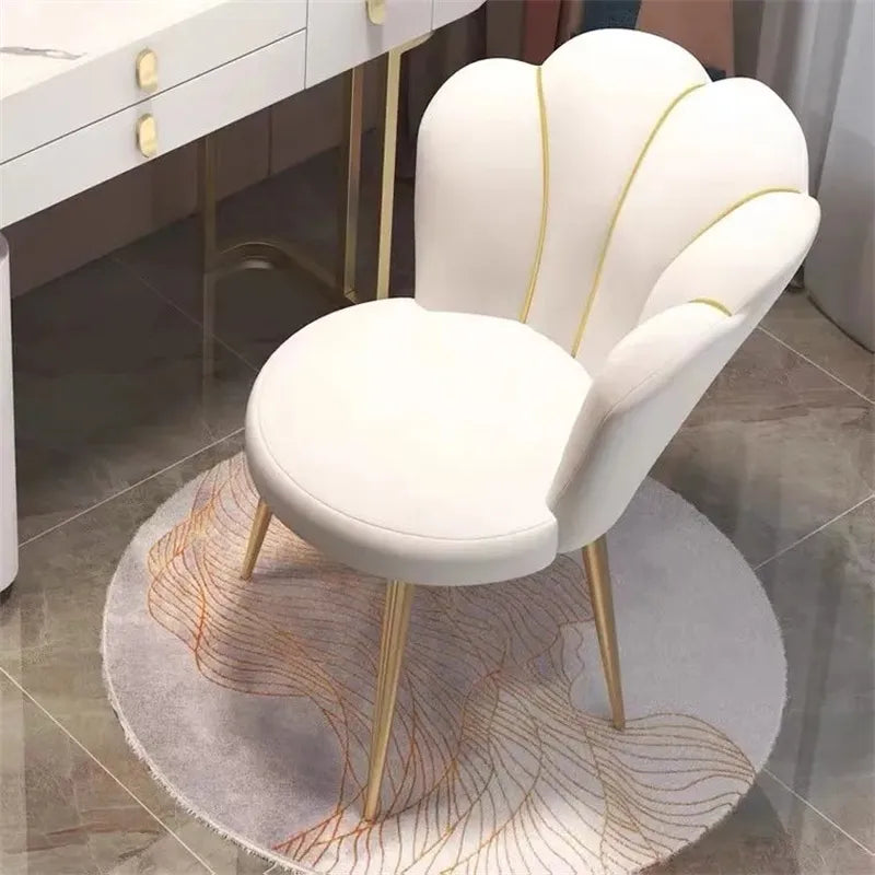 Modern Nordic Velvet Dressing Chair - Bedroom & Living Room Furniture