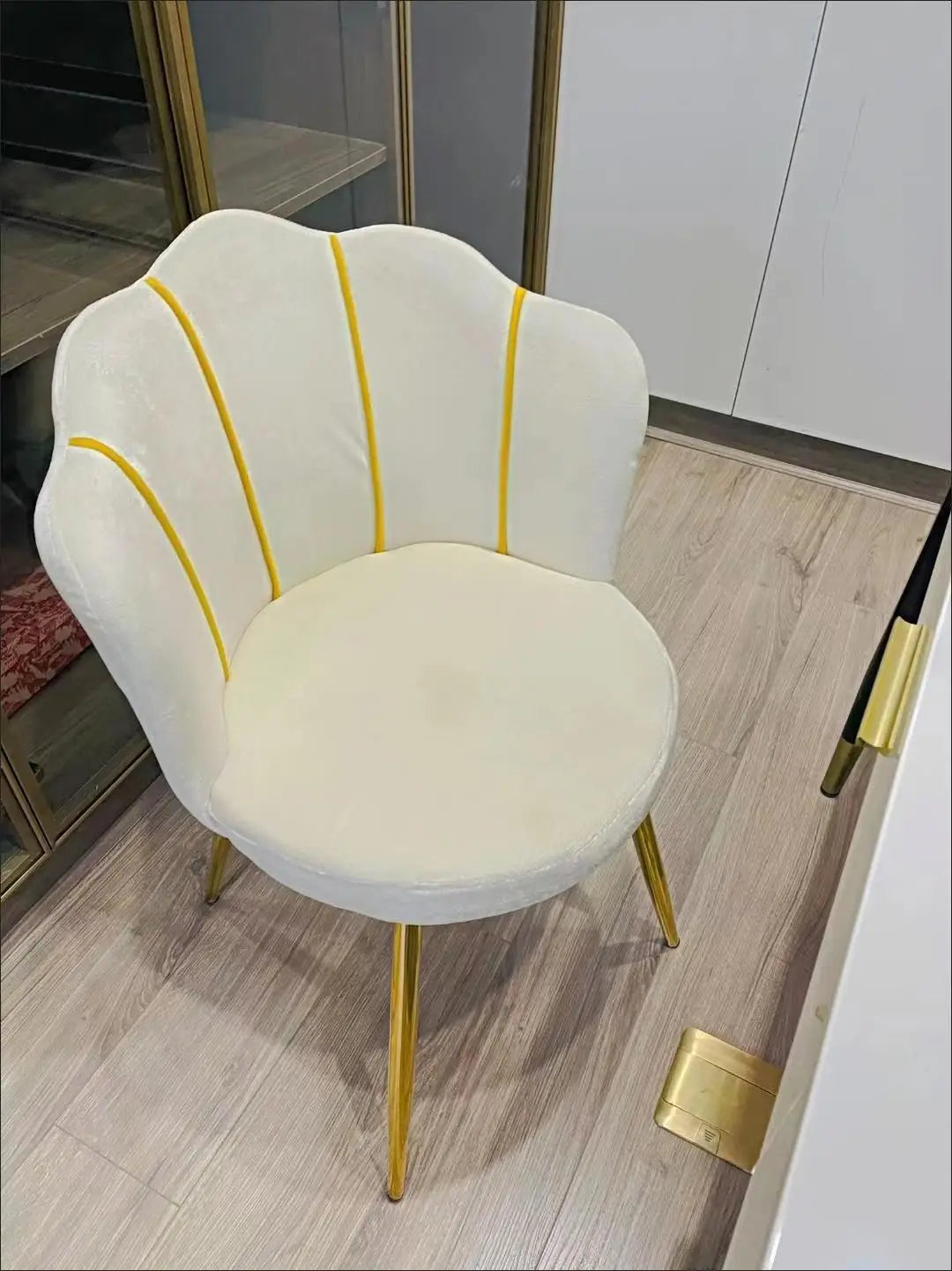 Modern Nordic Velvet Dressing Chair - Bedroom & Living Room Furniture