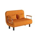 NNEOBA Orange Foldable Sofa Bed - Convertible Chair with Adjustable Height - Single Stool Design-0