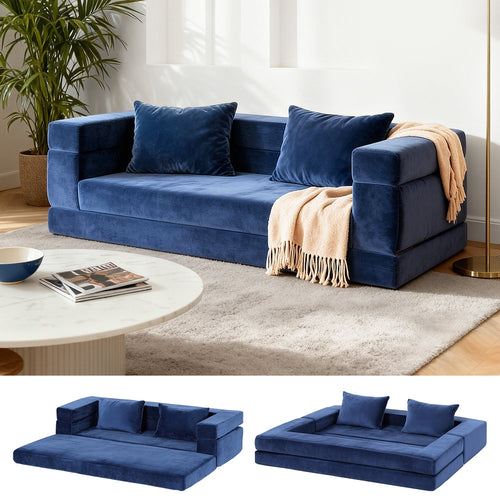 Artiss Convertible Folding Sofa Bed Pull Out Mattress Foldable Lounge Couch Chair-0