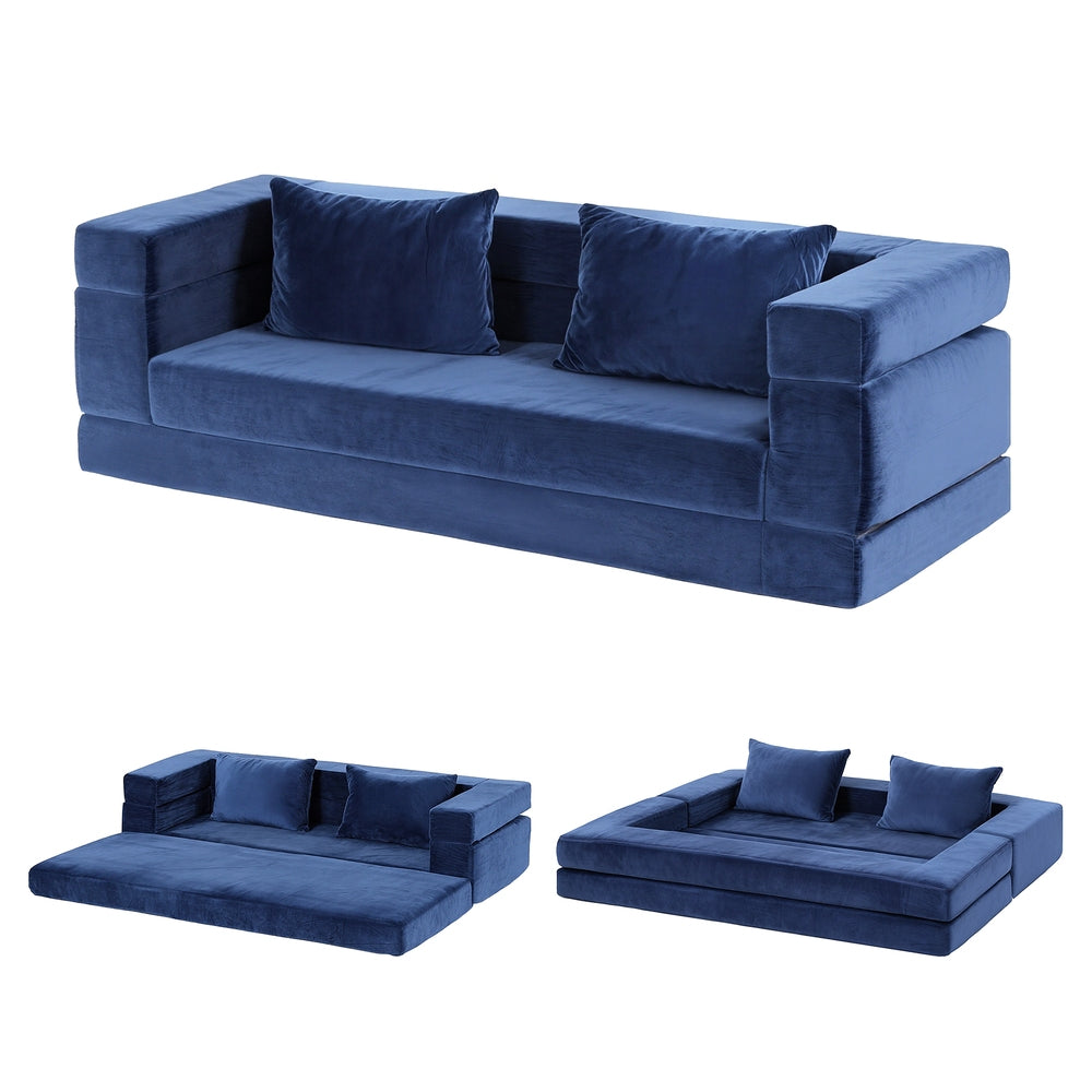 Artiss Convertible Folding Sofa Bed Pull Out Mattress Foldable Lounge Couch Chair-1