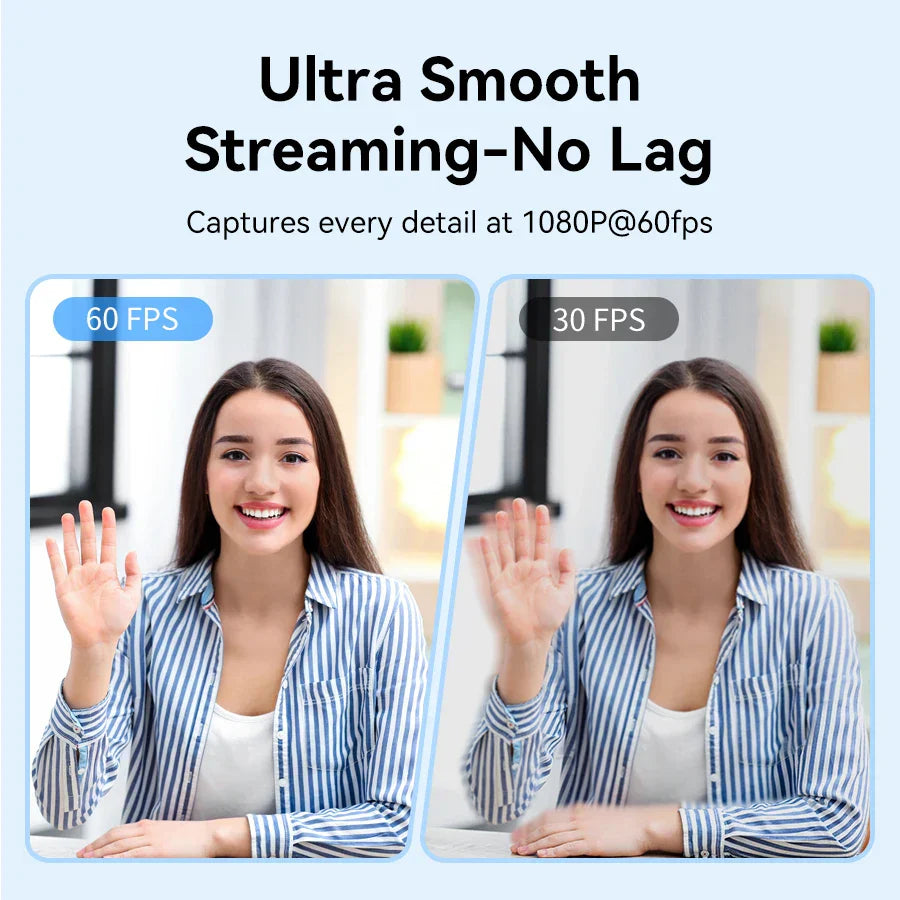 4K Autofocus USB Webcam Portable Camera Black