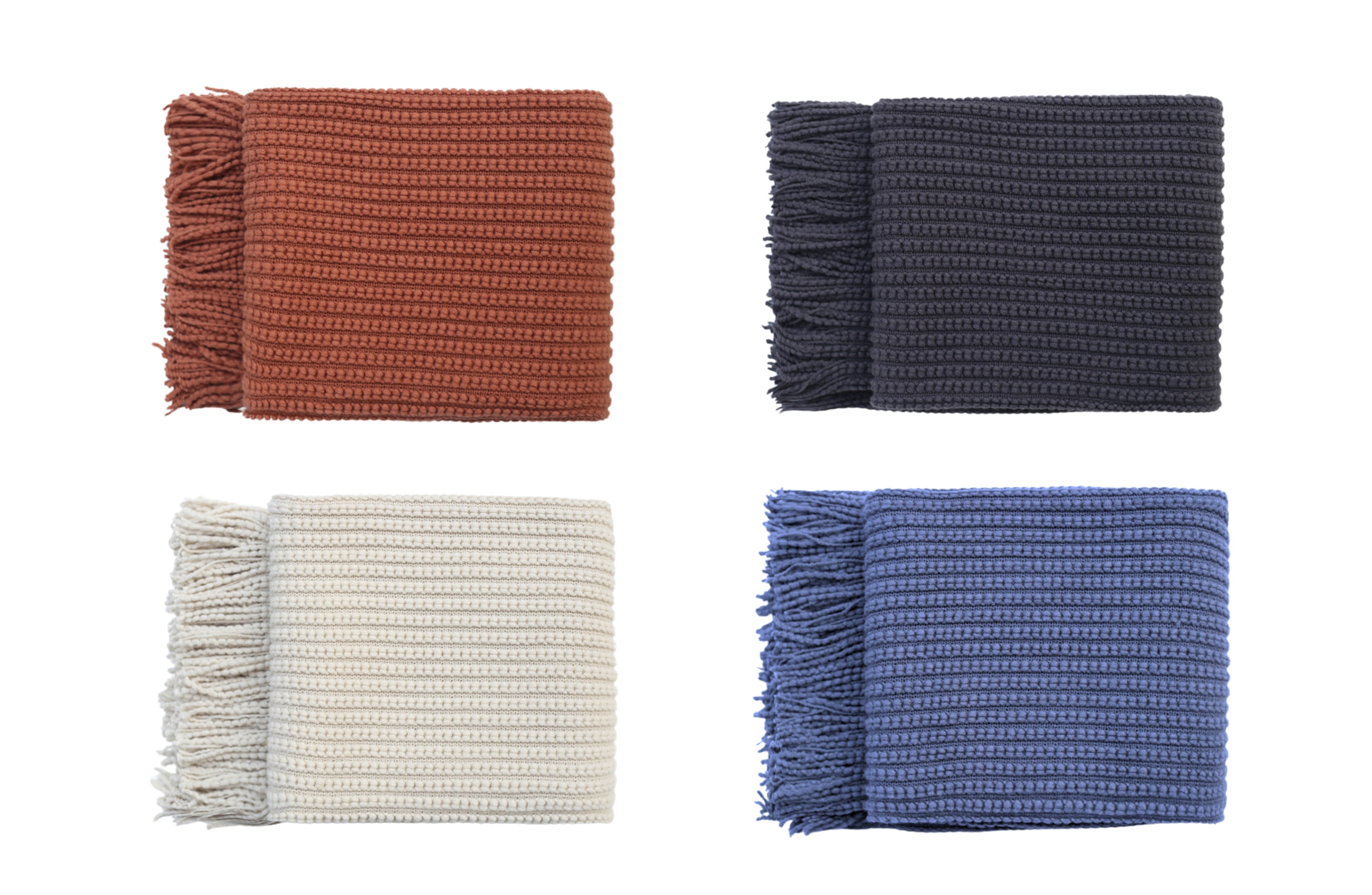 NNEDSZ Levi Throw Rug Blanket - Cream