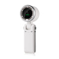 NNEDSZ White Compact and Foldable Mini Projector - Portable and Versatile for Home and Office Use