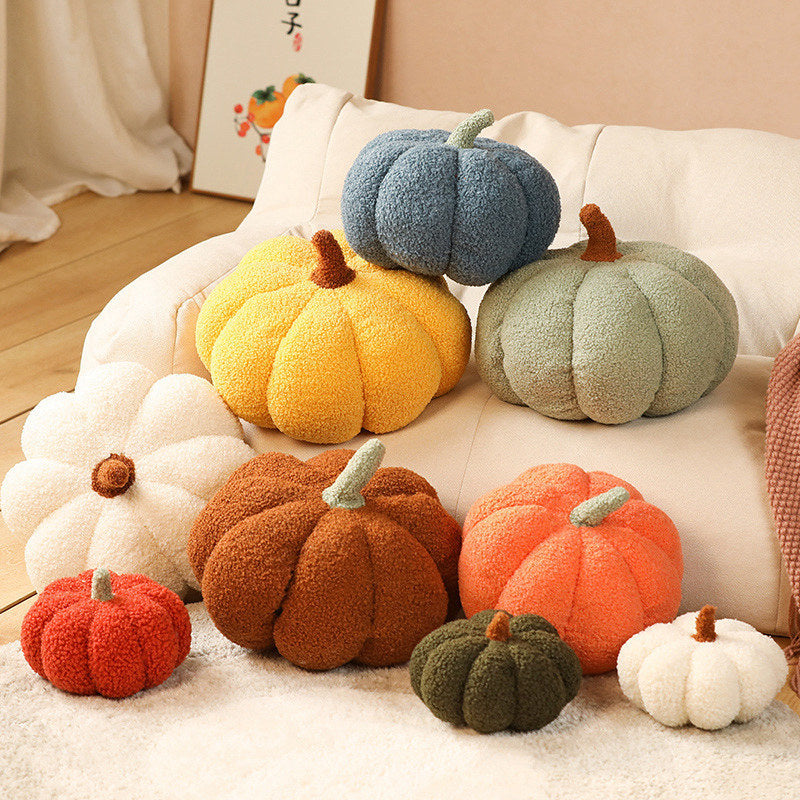 NNEDSZ Orange 2-PCS 30cm Creative Plush Pumpkin Pillow for Sofa, Window Seat & Living Room Decoration-1