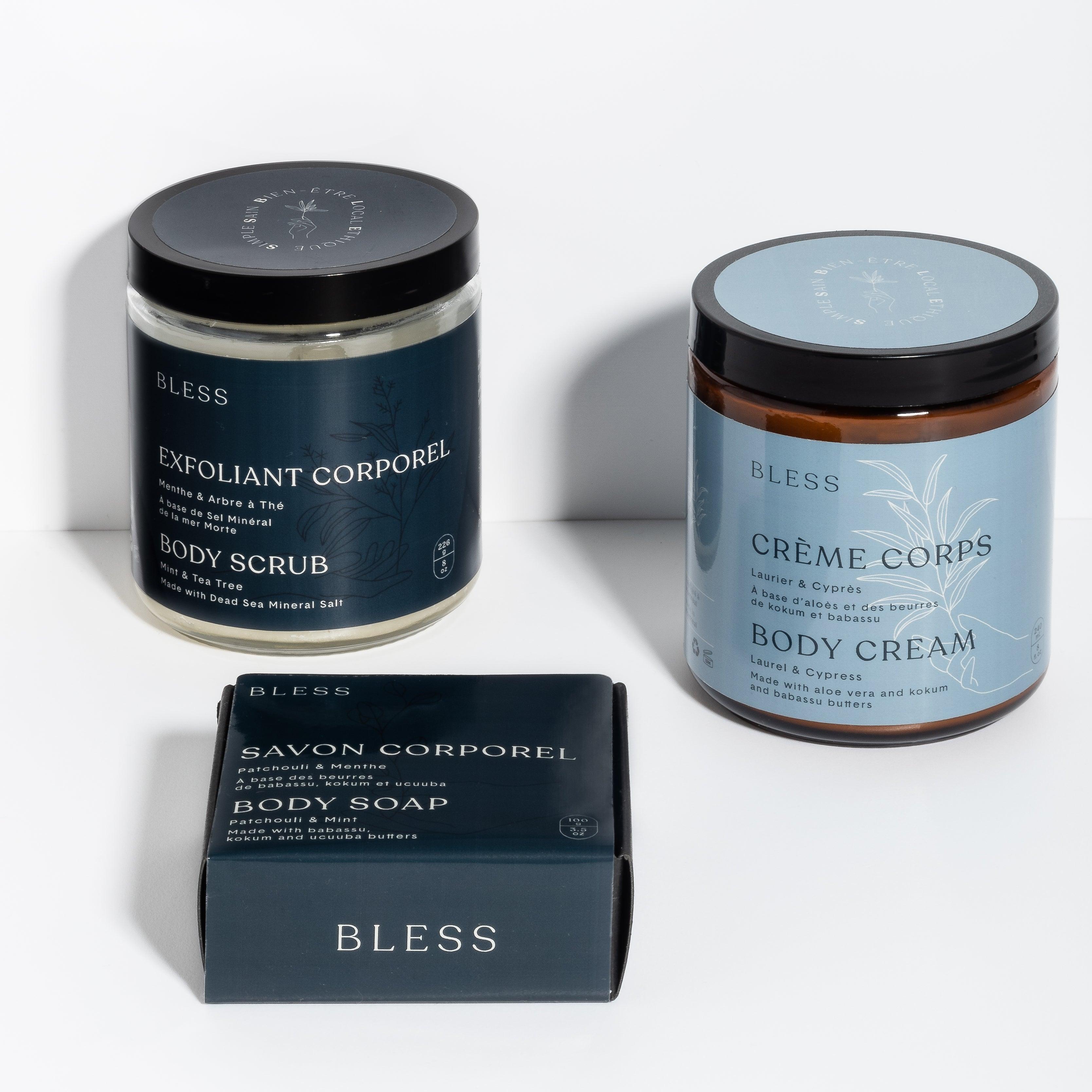 Ensemble soins du corps herbacé