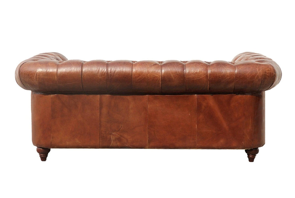 Canvello Paris Club Chester Bay Tufted Loveseat, Brown