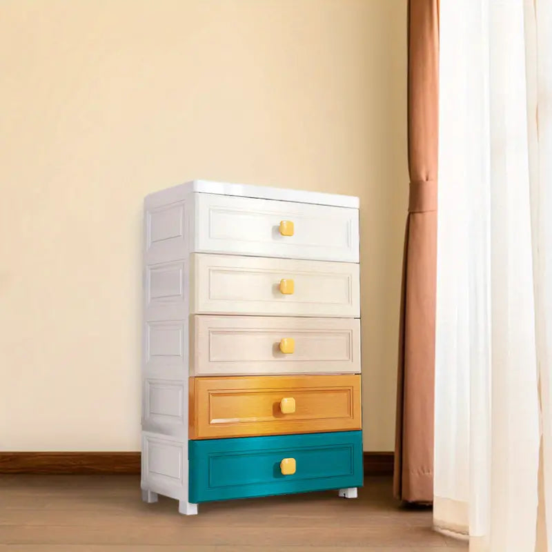 NNETM Ultimate Organizer: 5-Tiered Plastic Drawer Storage Unit