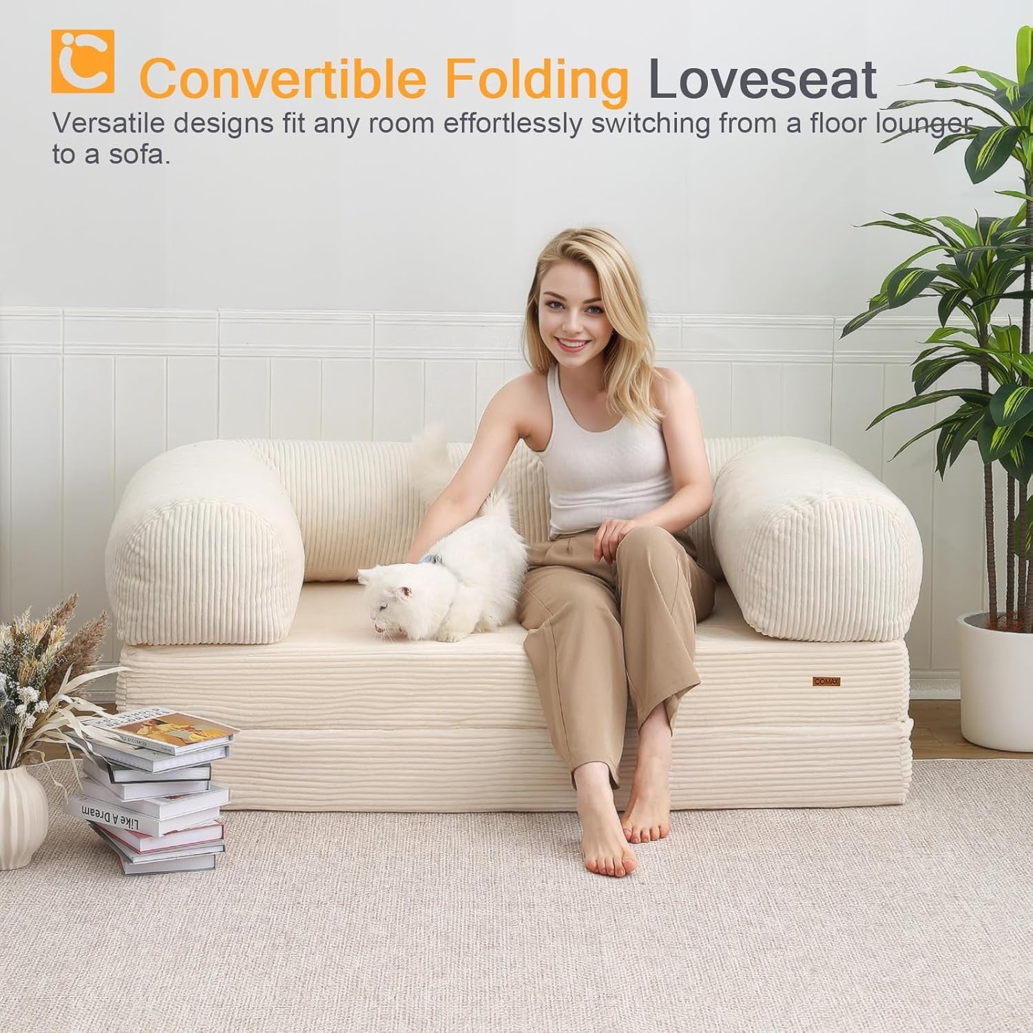 Queen Foldable Sleeper Sofa Bed LivingSpace SpaceSaver