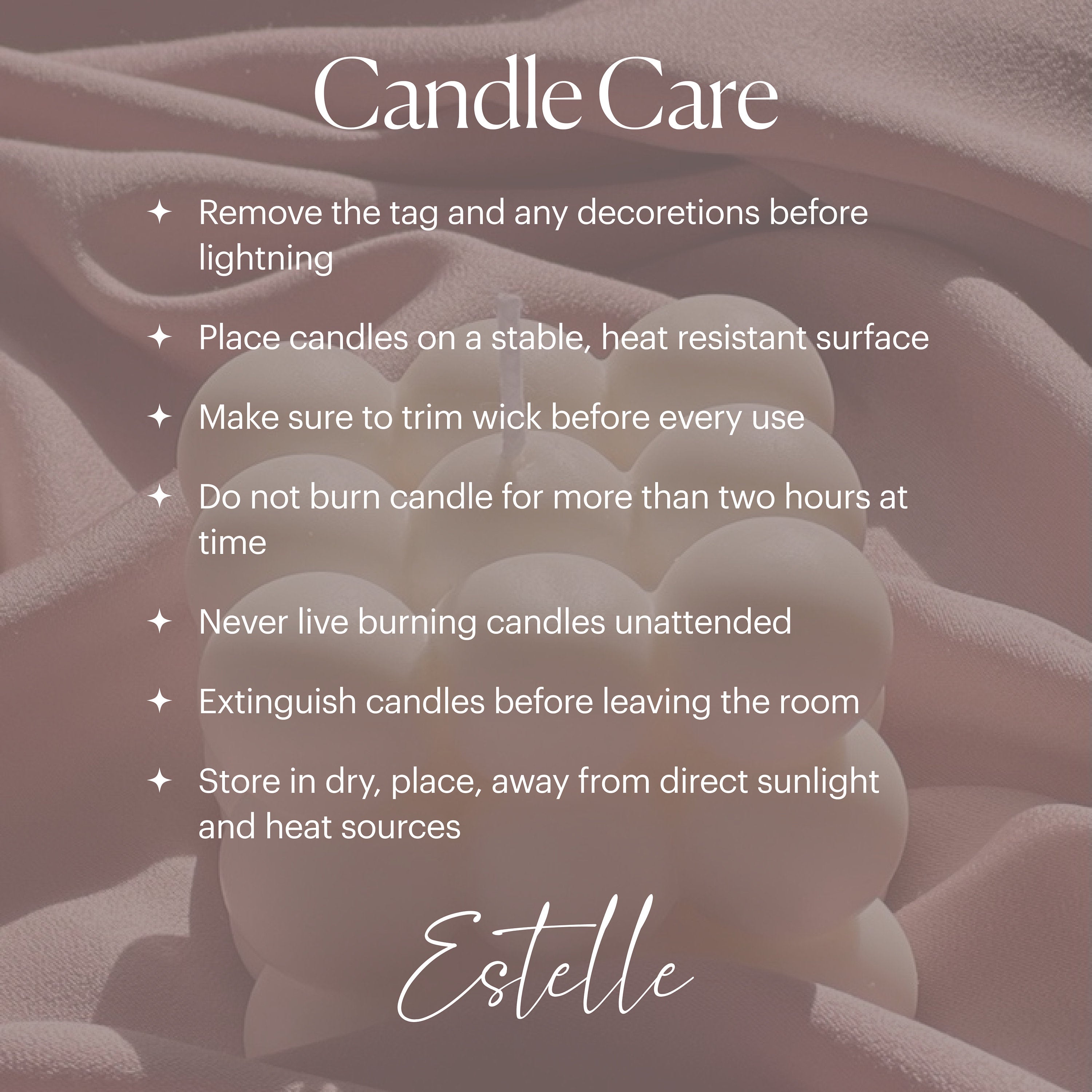 Dotted Soy Wax Ball Candle | Home Decor