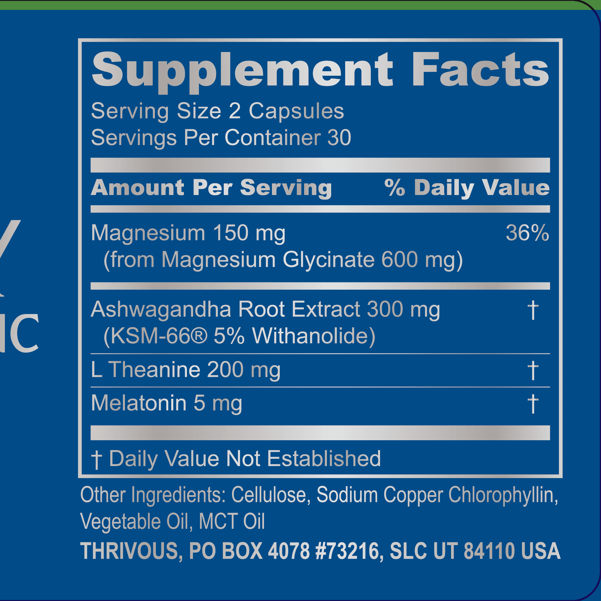Serenity Nightly Nootropic